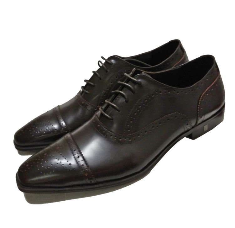 Brogue Lederschuhen in den Größen 39 - 46 in braun, schwarz und dunkel blau