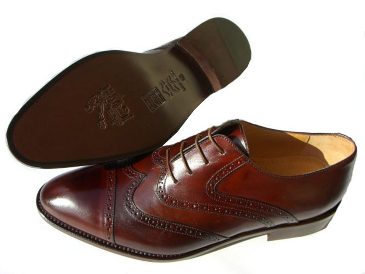 Budapester Vollederschuhe in dunkel braun und hellbraun