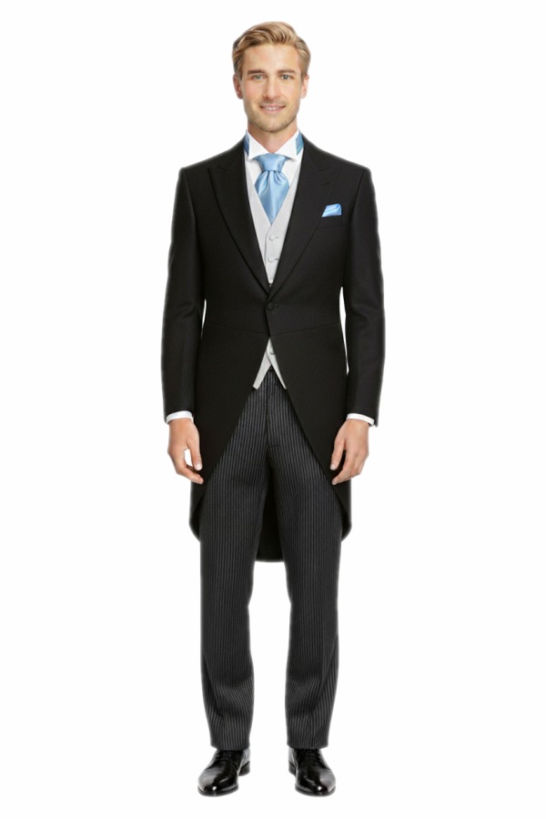 Cut Anzug mit Stresemann Hose und Cutweste