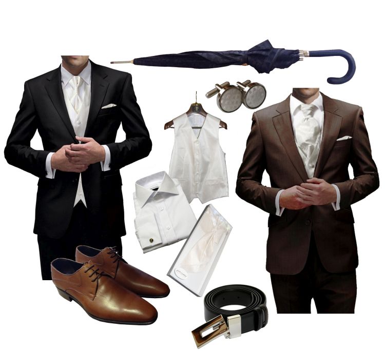 Hochzeitsanzüge in braun und schwarz und passenden Gesamtpaket für den perfekten Auftritt