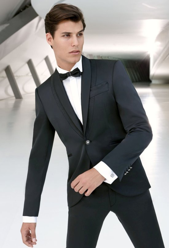 Bräutigam skinny Passform als super slim Variante in NOS schwarz, blau, grau