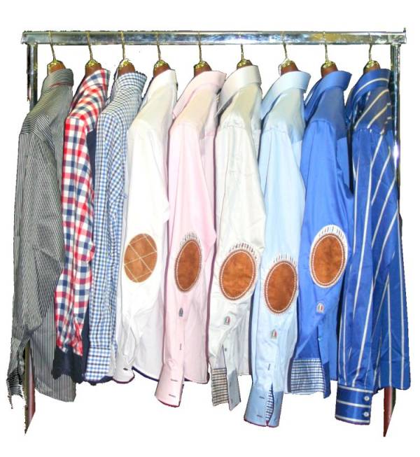 Coole Hemden mit Patches in slim fit und regular - made in Italy -