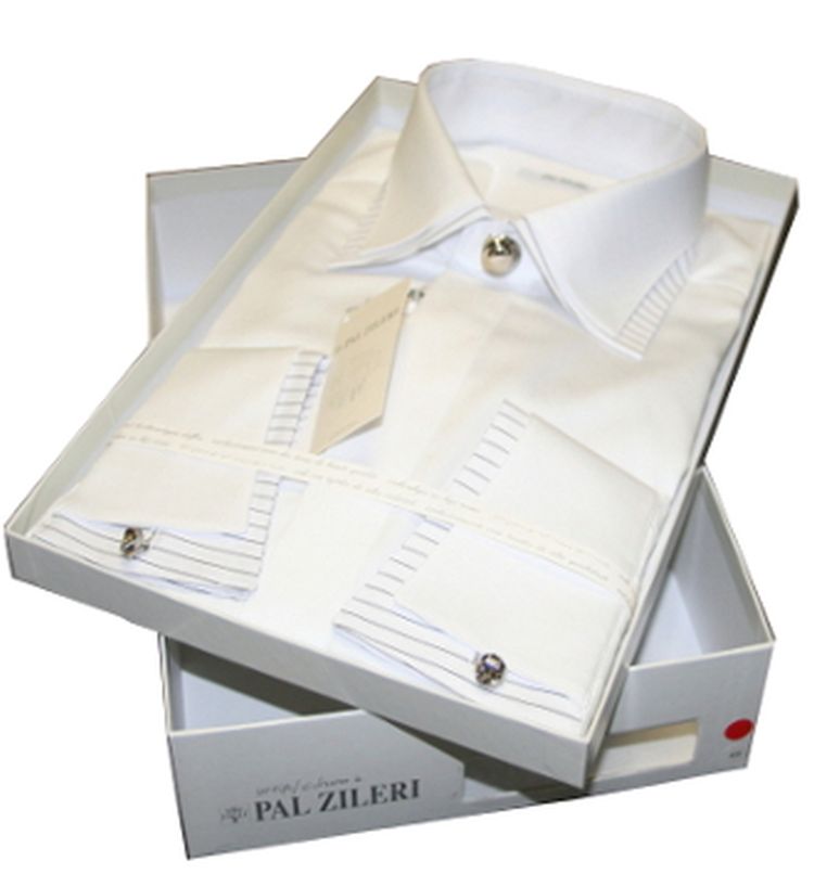 Pal Zileri Hochzeitshemd made in Italy mit Passform regular fit