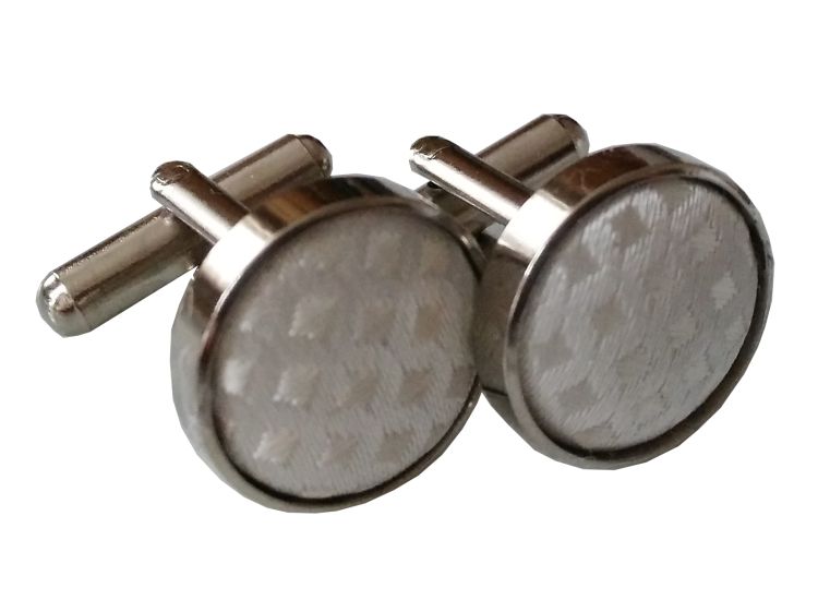 Manschettenknöpfe in elfenbein und Edelstah