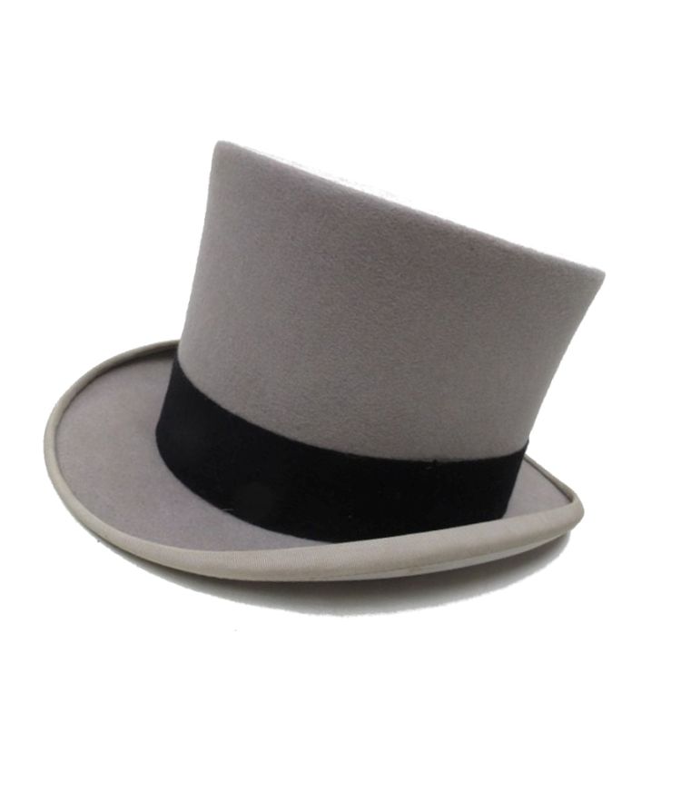 Zylinder zum Cut Anzug in grau