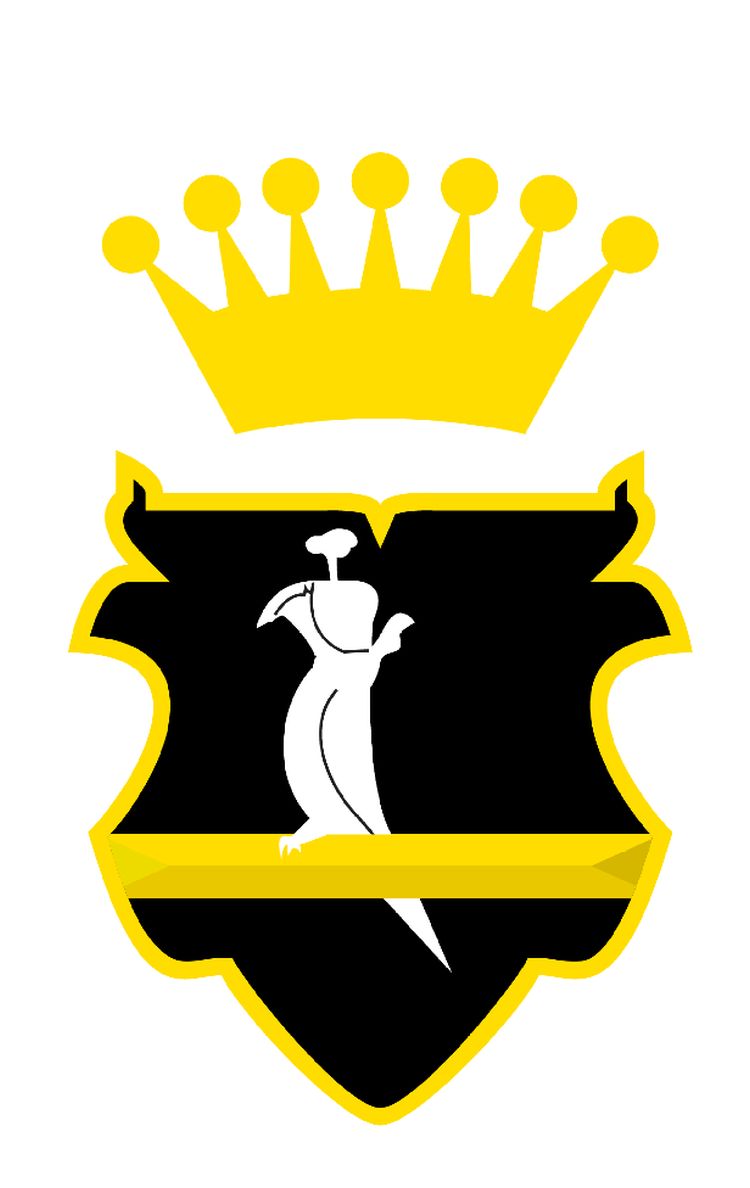 Freiherr von Falkenhausen Label in schwarz gold weiß